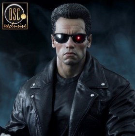 T-800 On Motorcycle Signature Exclusive Edition Terminator 2 Judgment Day 1/4 Quarter Scale Statue by Darkside Collectibles Studio